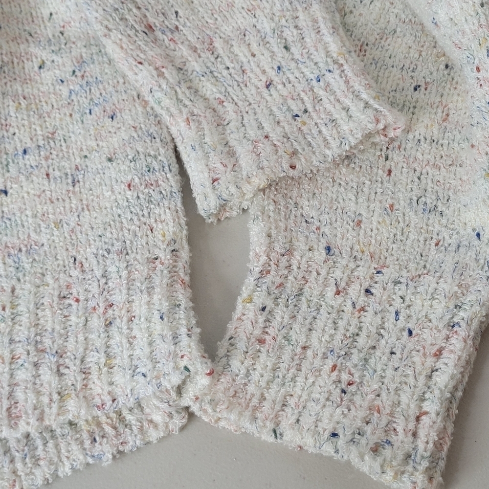Lulu's Three Button Multi Colored Marled Knit Car… - image 7